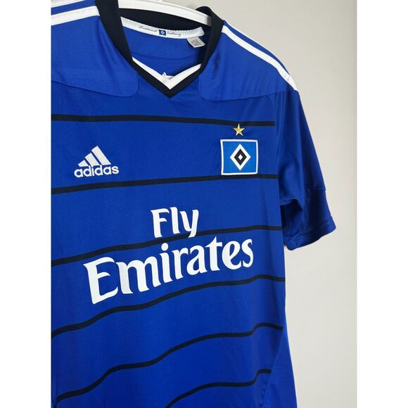 Adidas HSV Hamburg SV Soccer Jersey Blue Fly Emirates Climacool S - Picture 5 of 8